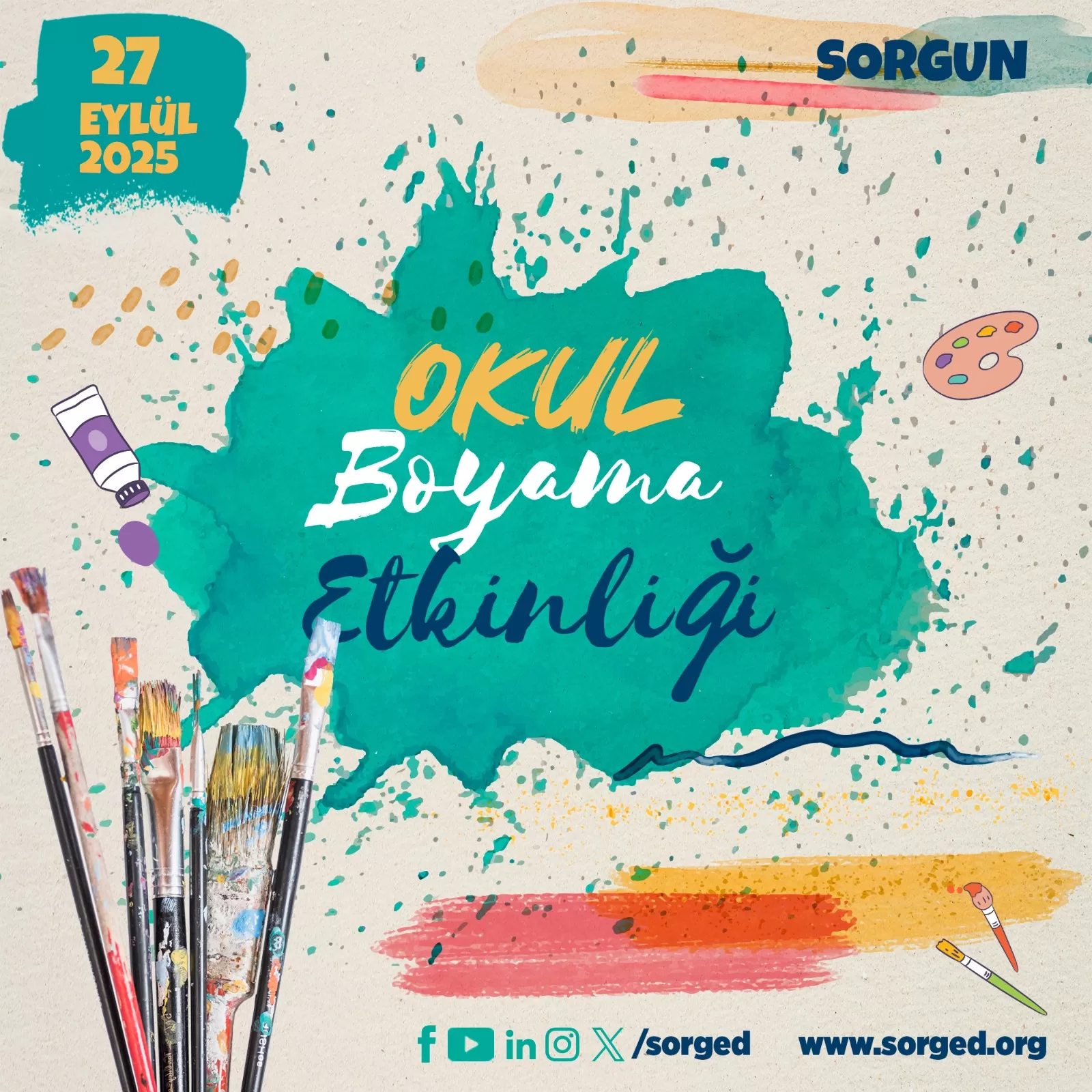 Köy Okulu Boyama Etkinliği